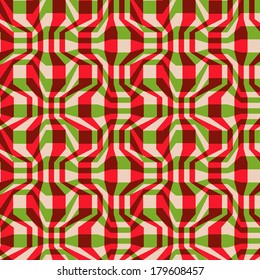 Vector seamless pattern with broken strips. Vintage abstract background. Illustration with texture for print, web