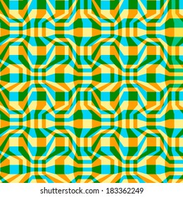 Vector seamless pattern with broken strips. Vintage abstract background. Illustration with texture for print, web