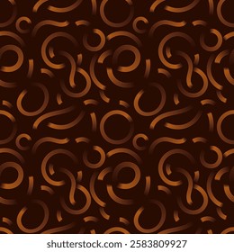 Vector seamless pattern. Brown, orangeabstract background. Geometric lines ,seamless pattern. Futuristic technology graphic design. Suit for business, cover, header, wallpaper, corporate website flyer