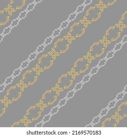 Vector seamless pattern brush for border, ornament for decoration and design of fabric for pastel linen, wrapping paper.