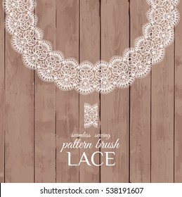  Vector Seamless Pattern Brush Lace