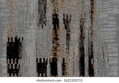 vector seamless pattern with brush stripes and strokes.nature color on white background. hand painted texture. ink geometric elements.