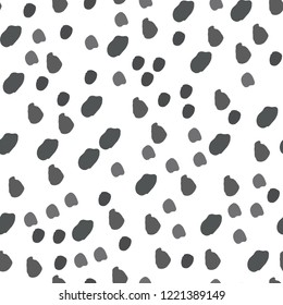 Vector seamless pattern with brush strokes is black color. Vector. Perfect for your design.