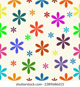 Vector seamless pattern brutalism simple template