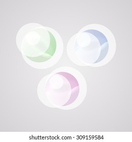 Vector seamless pattern with bubbles