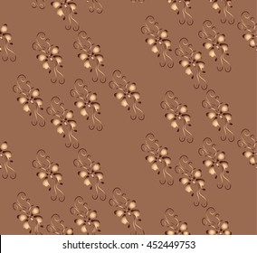 vector, seamless pattern, butterflies,brown