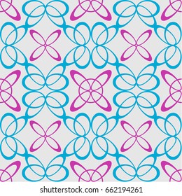 Vector seamless pattern of Butterfly and flower geometric Backgrounds in floral style. For greeting cards, invitations, cover book, fabric, scrapbooks.