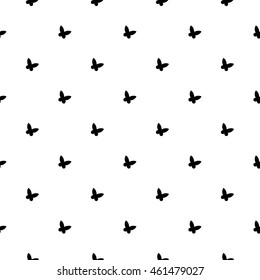 Vector seamless pattern with butterflyes