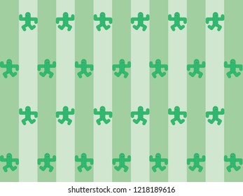 Vector seamless  pattern with cactus on green background for wallpaper, gift paper and greeting cards.