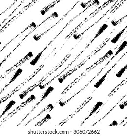 Vector seamless pattern with calligraphic brush stroke elements. Good for wedding invitation, birthday card, web page background, poster, surface texture.