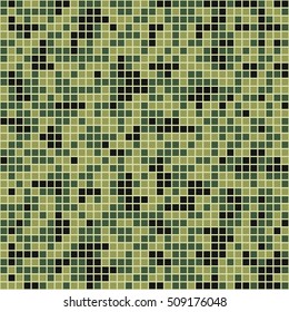 vector seamless pattern in camouflage style, mosaic pattern textile, abstract background