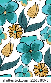 Vector seamless pattern can be used for fabric, invitations, wrapping paper and so on