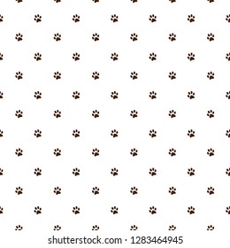 Vector seamless pattern with cat or dog,kitten or puppy footprints. Can be used for wallpaper,fabric, web page background, surface textures.