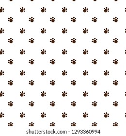 Vector seamless pattern with cat or dog,kitten or puppy footprints. Can be used for wallpaper,fabric, web page background, surface textures.