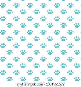 Vector seamless pattern with cat or dog,kitten or puppy footprints. Can be used for wallpaper,fabric, web page background, surface textures.