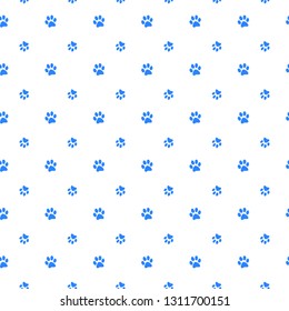 Vector seamless pattern with cat or dog,kitten or puppy footprints. Can be used for wallpaper,fabric, web page background, surface textures.