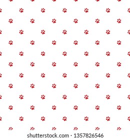 Vector seamless pattern with cat or dog,kitten or puppy footprints. Can be used for wallpaper,fabric, web page background, surface textures.