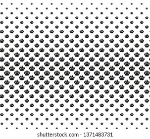 Vector seamless pattern with cat or dog,kitten or puppy footprints. Can be used for wallpaper,fabric, web page background, surface textures.