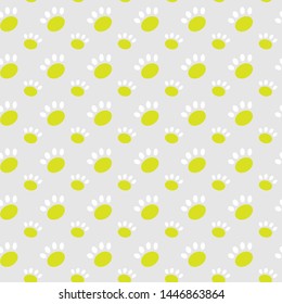Vector seamless pattern with cat or dog,kitten or puppy footprints. Can be used for wallpaper,fabric, web page background, surface textures.