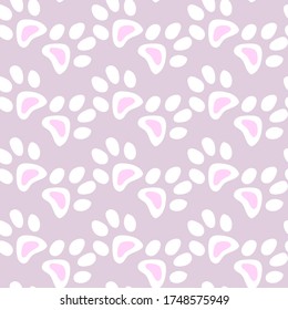 Vector seamless pattern with cat or dog,kitten or puppy footprints. Can be used for wallpaper,fabric, web page background, surface textures.