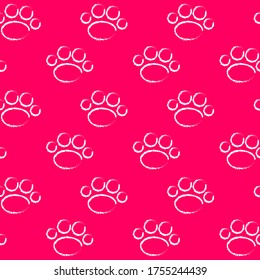 Vector seamless pattern with cat or dog,kitten or puppy footprints. Can be used for wallpaper,fabric, web page background, surface textures.