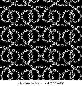 Vector seamless pattern of chains