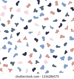 Vector seamless pattern with chaotic stains. Collage design.
