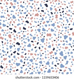 Vector seamless pattern with chaotic stains. Collage design.