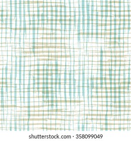 Vector seamless pattern of checkered brush strokes. Hand-drawn brush flourishes on white background. Boundless background can be used for web page backgrounds, wallpapers and invitations.