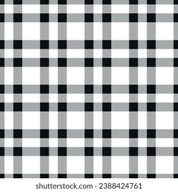 Vector seamless pattern of checkered plain texture isolated on white background