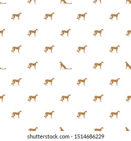 Vector seamless pattern with cheetahs on white background