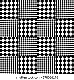 Vector Seamless Pattern Chequered Background Design Stock Vector ...