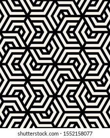 Patrón velero con chevron. Textura geométrica moderna. Repetir fondo abstracto. Cuadrícula poligonal con hexágonos rayados en negrita. Se puede utilizar como muestra para ilustrador.