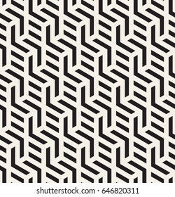 Vector seamless pattern with chevron. Modern geometric texture. Repeating abstract background. Polygonal grid with bold striped elements.