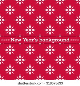 Vector seamless pattern. Christmas background. New Year's texture with snowflakes. Pattern can be used as a background, wallpaper, page fill, wrapper, textured surface
