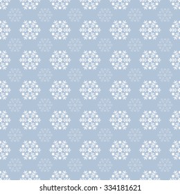Vector seamless pattern. Christmas background. New Year's texture with snowflakes. Pattern can be used as a background, wallpaper, page fill, wrapper, textured surface