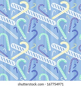 vector seamless pattern with christmas candies
