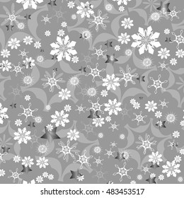 Vector seamless pattern christmas and new year illustration