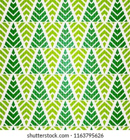 vector seamless pattern of christmas tree