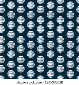 vector seamless pattern of christmas tree decoration balls