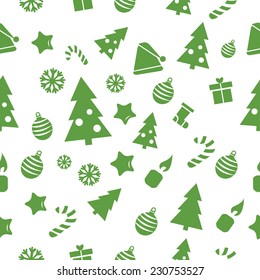 vector seamless pattern of christmas tree