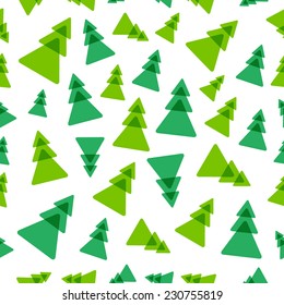 vector seamless pattern of christmas tree