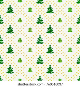vector seamless pattern of christmas tree
