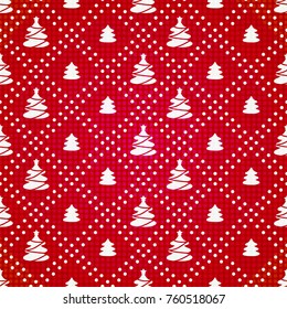 vector seamless pattern of christmas tree
