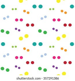 Vector seamless pattern with circle on white background. wallpaper