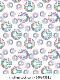 Vector seamless pattern in circles