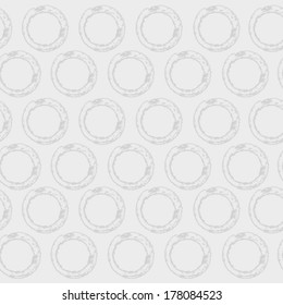 Vector seamless pattern circles with grunge effect .