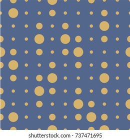 Vector seamless pattern. Circles, point, spots, polka dot texture. Stylish monochrome doodles. Modern graphic design. Hipster creative  print