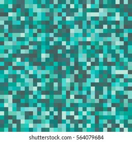Vector seamless pattern with circles and squares in retro style. Pastel colors.
