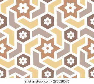 Vector seamless pattern in classic arabian style, EPS10